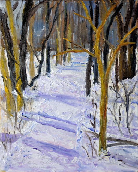 South Trail Head, Ojibway.  Plein Air 8 x 10 Oil on Ampersand Museum Series Gessoboard $250