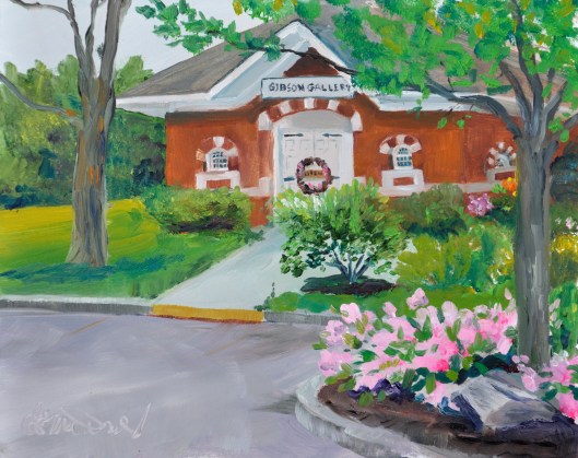 The Gibson Gallery 8 x 10  Oil on Ampersand gessobord $275. framed.